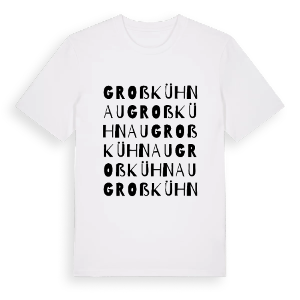Großkühnau ordlek t-shirt – ekologisk bomull t-shirt från Pinshirt