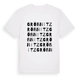 Größnitz ordlek t-shirt – ekologisk bomull t-shirt från Pinshirt