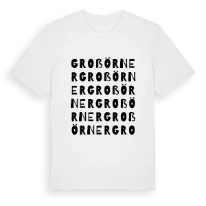Großörner ordlek t-shirt – ekologisk bomull t-shirt från Pinshirt