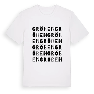Gröben ordlek t-shirt – ekologisk bomull t-shirt från Pinshirt