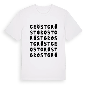 Gröst ordlek t-shirt – ekologisk bomull t-shirt från Pinshirt