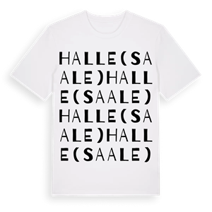 Halle (Saale) ordlek t-shirt – ekologisk bomull t-shirt från Pinshirt