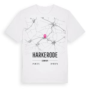 Harkerode karta t-shirt – ekologisk bomull t-shirt från Pinshirt