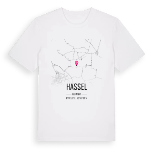 Hassel karta t-shirt – ekologisk bomull t-shirt från Pinshirt