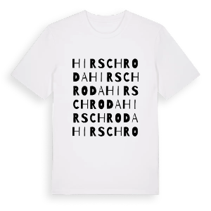 Hirschroda ordlek t-shirt – ekologisk bomull t-shirt från Pinshirt