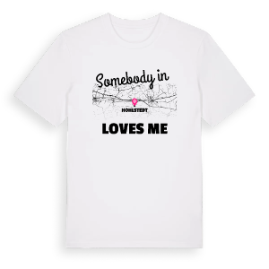 Någon i Hohlstedt älskar mig t-shirt – ekologisk bomull t-shirt från Pinshirt