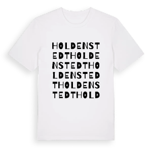 Holdenstedt ordlek t-shirt – ekologisk bomull t-shirt från Pinshirt