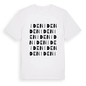 Iden ordlek t-shirt – ekologisk bomull t-shirt från Pinshirt