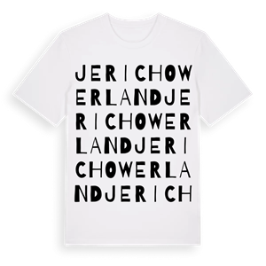 Jerichower Land ordlek t-shirt – ekologisk bomull t-shirt från Pinshirt