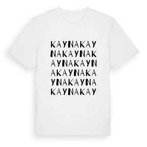 Kayna ordlek t-shirt – ekologisk bomull t-shirt från Pinshirt