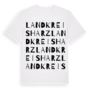 Landkreis Harz ordlek t-shirt – ekologisk bomull t-shirt från Pinshirt
