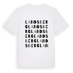 Landsberg ordlek t-shirt – ekologisk bomull t-shirt från Pinshirt
