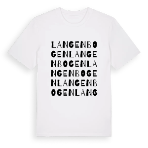 Langenbogen ordlek t-shirt – ekologisk bomull t-shirt från Pinshirt