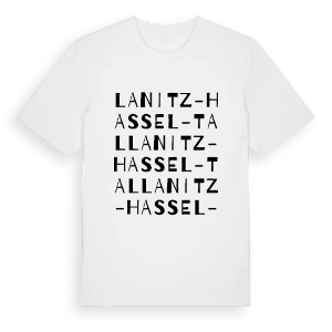 Lanitz-Hassel-Tal ordlek t-shirt – ekologisk bomull t-shirt från Pinshirt