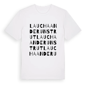 Laucha an der Unstrut ordlek t-shirt – ekologisk bomull t-shirt från Pinshirt