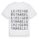Leipziger Straße ordlek t-shirt