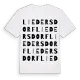 Liedersdorf ordlek t-shirt