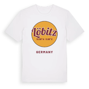 Löbitz cirkel t-shirt – ekologisk bomull t-shirt från Pinshirt