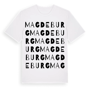 Magdeburg ordlek t-shirt – ekologisk bomull t-shirt från Pinshirt
