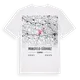 Mansfeld-Südharz karta t-shirt