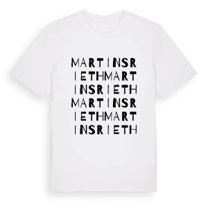 Martinsrieth ordlek t-shirt – ekologisk bomull t-shirt från Pinshirt
