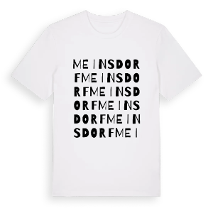 Meinsdorf ordlek t-shirt – ekologisk bomull t-shirt från Pinshirt