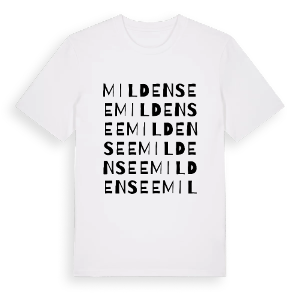 Mildensee ordlek t-shirt – ekologisk bomull t-shirt från Pinshirt