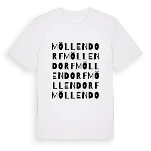 Möllendorf ordlek t-shirt – ekologisk bomull t-shirt från Pinshirt