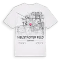 Neustädter Feld karta t-shirt