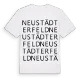 Neustädter Feld ordlek t-shirt