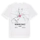 Nienburg (Saale) karta t-shirt