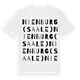 Nienburg (Saale) ordlek t-shirt