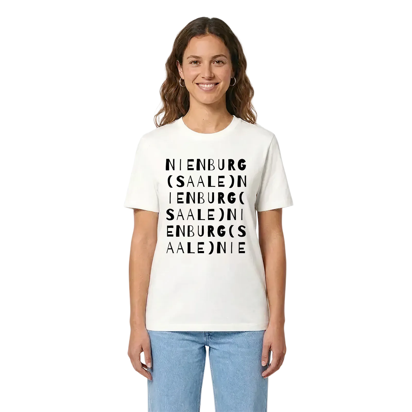 Nienburg (Saale) ordlek t-shirt – White, i miljö