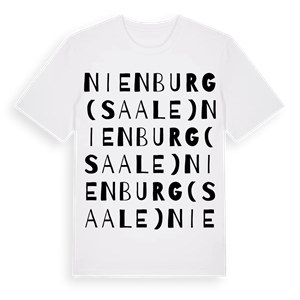 Nienburg (Saale) ordlek t-shirt – ekologisk bomull t-shirt från Pinshirt