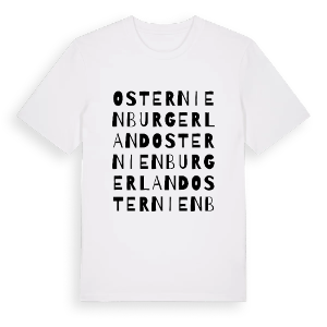 Osternienburger Land ordlek t-shirt – ekologisk bomull t-shirt från Pinshirt