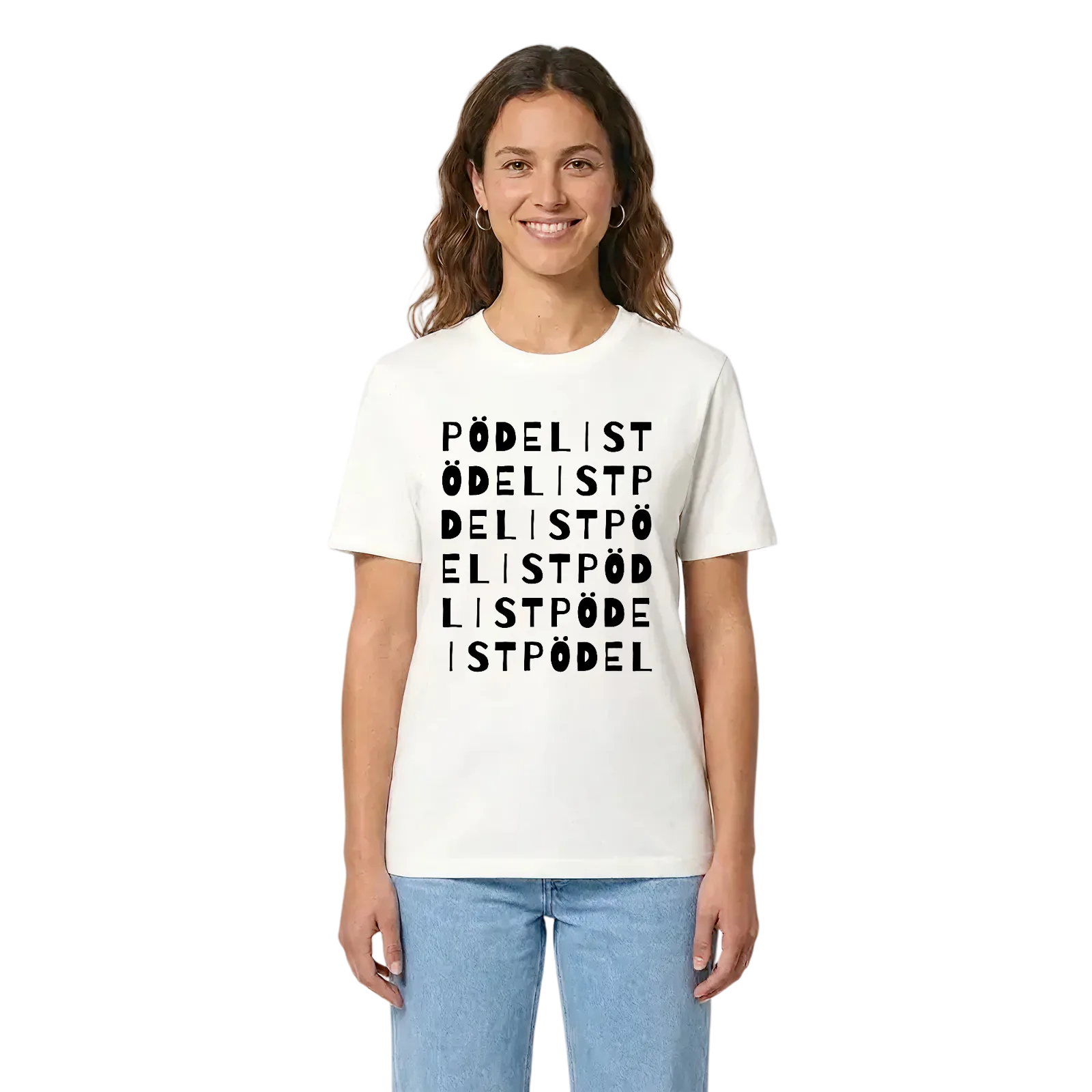 Pödelist ordlek t-shirt – White, i miljö