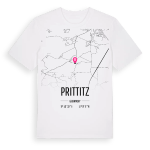 Prittitz karta t-shirt – ekologisk bomull t-shirt från Pinshirt