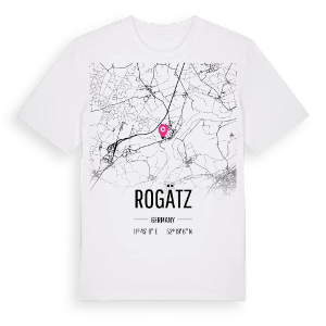 Rogätz karta t-shirt – ekologisk bomull t-shirt från Pinshirt