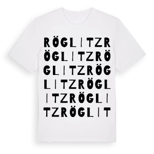 Röglitz ordlek t-shirt – ekologisk bomull t-shirt från Pinshirt