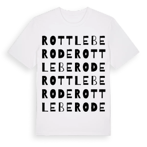 Rottleberode ordlek t-shirt – ekologisk bomull t-shirt från Pinshirt