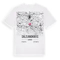 Salzlandkreis karta t-shirt