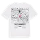 Salzlandkreis karta t-shirt