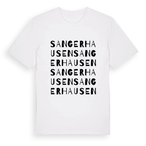 Sangerhausen ordlek t-shirt – ekologisk bomull t-shirt från Pinshirt