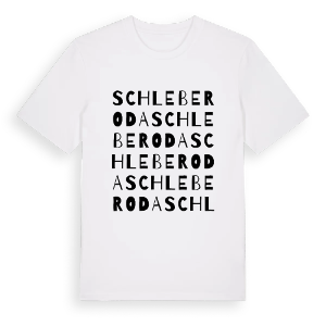Schleberoda ordlek t-shirt – ekologisk bomull t-shirt från Pinshirt