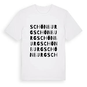 Schönburg ordlek t-shirt – ekologisk bomull t-shirt från Pinshirt