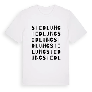 Siedlung ordlek t-shirt – ekologisk bomull t-shirt från Pinshirt