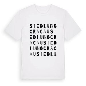 Siedlung Cracau ordlek t-shirt – ekologisk bomull t-shirt från Pinshirt