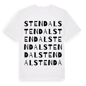 Stendal ordlek t-shirt – ekologisk bomull t-shirt från Pinshirt