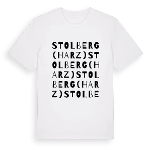 Stolberg (Harz) ordlek t-shirt – ekologisk bomull t-shirt från Pinshirt