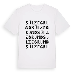 Sülzegrund ordlek t-shirt – ekologisk bomull t-shirt från Pinshirt